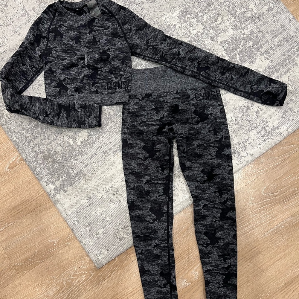 Gym shark camo set size S